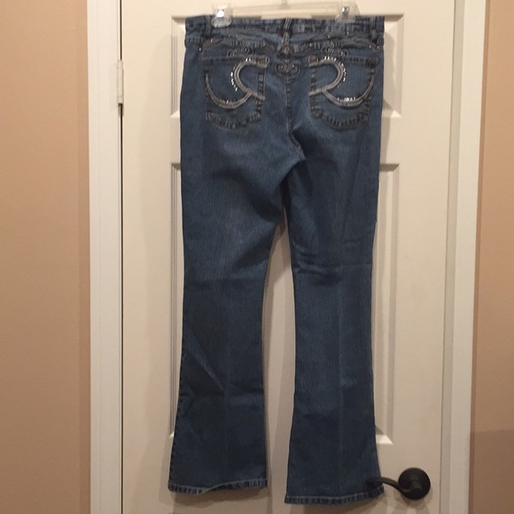 Daniel embroidered, sequined boot cut jeans - Picture 3 of 6